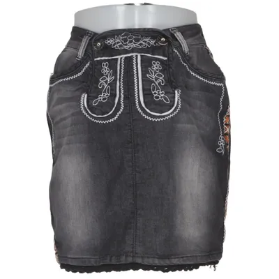 Jeanskjol (Grå) från Brandl Tracht Bomull, Elastan, Polyester