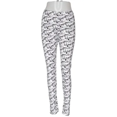 Leggings (Vit, Svart) från New Woman Bomull, Elastan