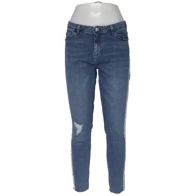Jeans (Blå, Vit) från Infinity Bomull, Elastan