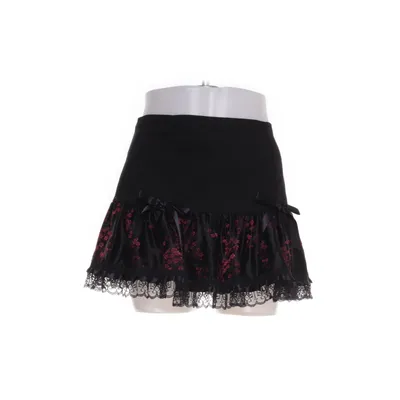 Skirt (Black, Red) from Phaze Cotton, Elastane