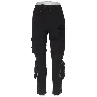 Pantalon cargo (Noir) de Bershka Coton, Élasthane, Polyamide