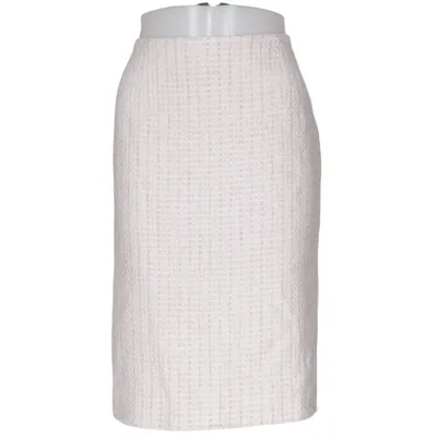 Skirt (White, Pink) from Escada Acrylic, Cotton, Polyamide, Polyester, Viscose