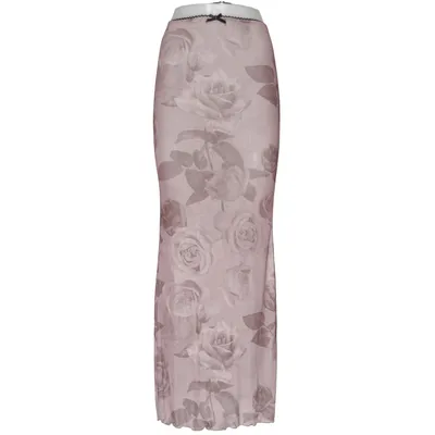 Maxirock (Braun) von PrettyLittleThing Elasthan, Polyester