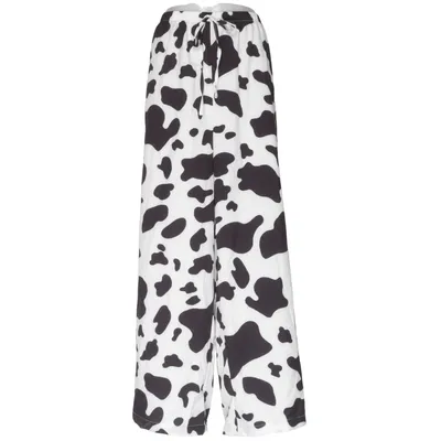 Palazzobyxor (Vit, Svart) från Shein Curve Elastan, Polyester
