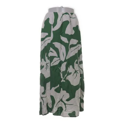 Maxi nederdel (Grøn, Hvid, Flerfarvet) fra H&M Linned, Viscose