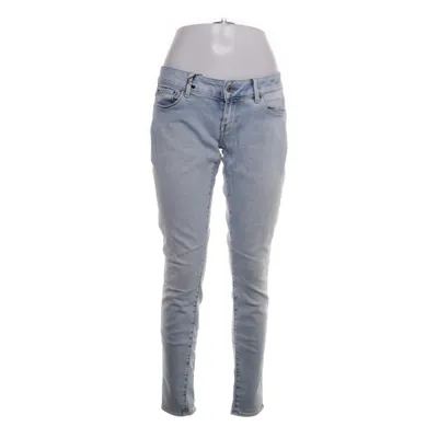 Jean (Bleu) de Raw Coton, Élasthane, Cuir
