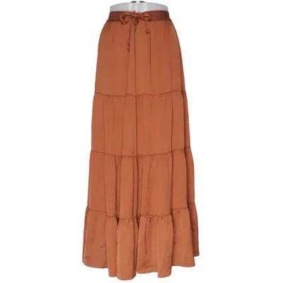 Jupe longue (Marron) de Summum Acétate, Viscose