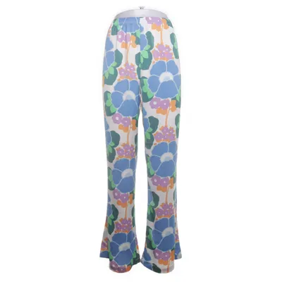 Palazzo broek (Wit, Meerkleurig) van Zara Polyester