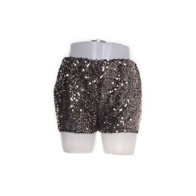 Shorts (Svart, Guldfärgad) från Miss Selfridge Elastan, Polyester