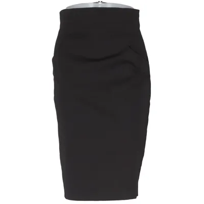 Skirt (Black) from Mango Moments Cotton, Elastane, Polyester