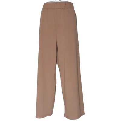 Palazzobukser (Brun) fra Happy Holly Elastan, Genanvendt polyester, Viscose
