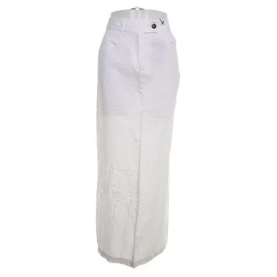 Jupe longue (Blanc) de Skagen Coton, Lin