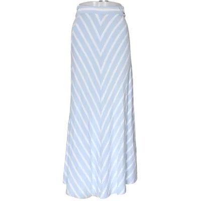 Långkjol (Blå, Vit) från Lexington Bomull, Viskos