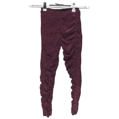 Broek (Lila) van Zara Girls Casual Collection Elastaan, Metallvezel, Polyamide