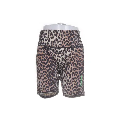 Compression shorts (Brown, Multicolored) from Ganni Elastane, Polyamide, Polyester