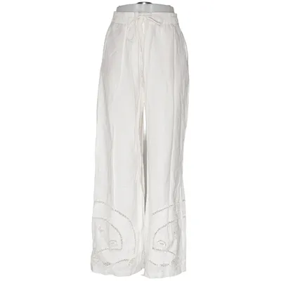 Palazzo pants (White) from Zara Cotton, Linen