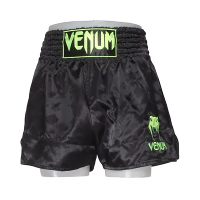 Pantalon d'arts martiaux (Noir, Jaune) de Venum Polyester