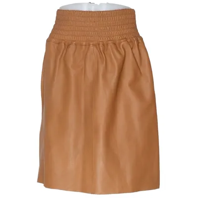 Läderkjol (Brun) från Saint Tropez Skinn