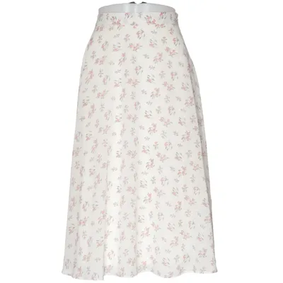 Maxi nederdel (Hvid, Flerfarvet) fra NA-KD Reborn Polyester