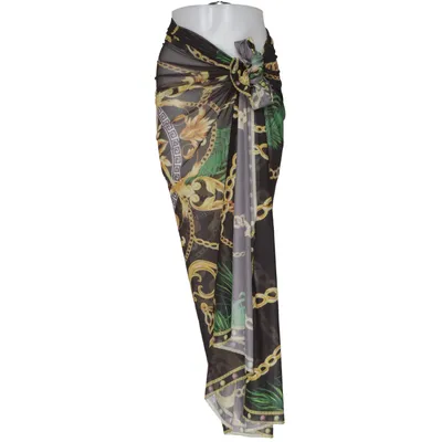 Sarong (Svart, Flerfärgad) Elastan, Polyester