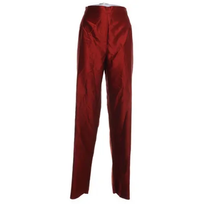 Broek (Rood) van Marina Rinaldi Acetaat, Zijde
