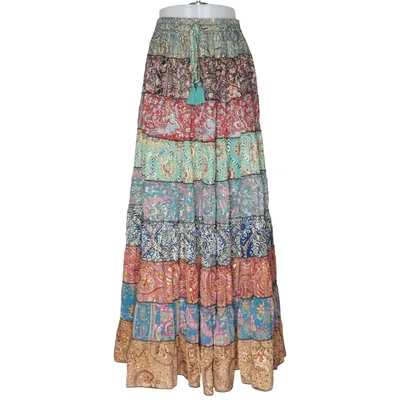 Maxi skirt (Blue, Brown, Multicolored) from Guru Shop