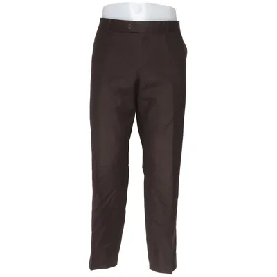 Kostuumbroek (Bruin) van Cavaliere Polyester, Wol