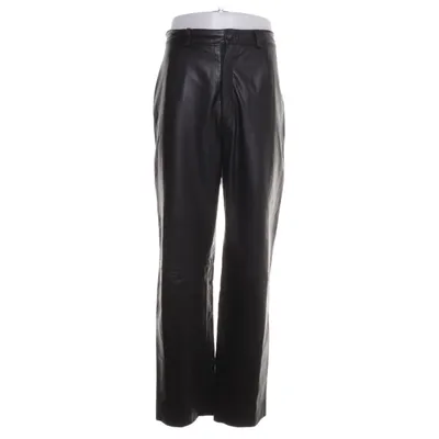 Leren broek (Zwart) van Etage Polyester, Leer