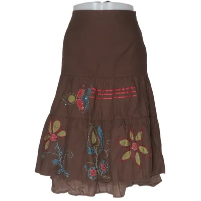 Nederdel (Brun, Flerfarvet) fra Promod Bomuld, Polyester