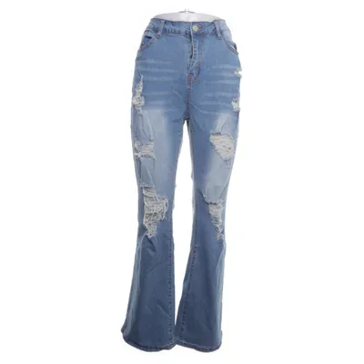 Spijkerbroek (Blauw) van Shein Curve Katoen, Polyester
