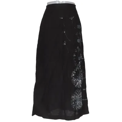 Långkjol (Svart) från Solar Bomull, Linne, Polyester
