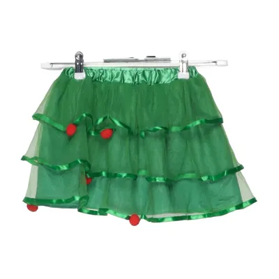 Jupe en tulle (Vert, Rouge) de Christmas Polyester