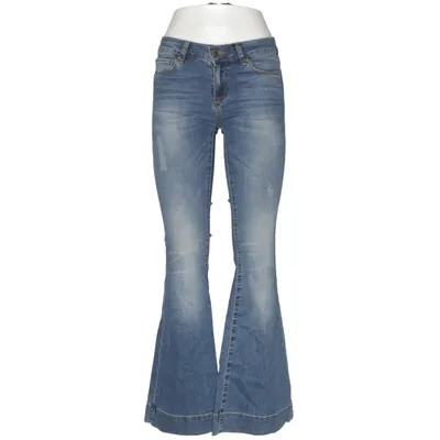 Jeans (Blå) fra Anine Bing Bomuld, Elastan