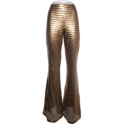 Pantalon patte d'éléphant (Or) de Free People Polyester, Élasthane, Viscose