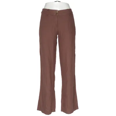Pants (Brown) from Subdued Linen, Viscose