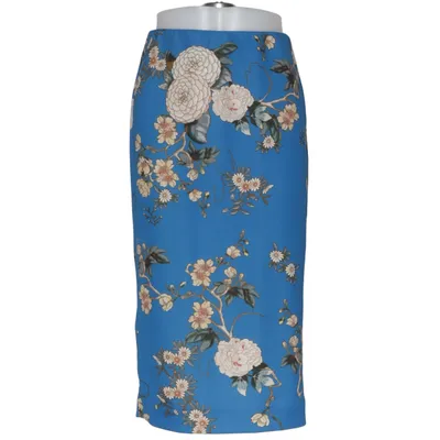 Skirt (Blue, Multicolored) from Zara Woman Elastane, Polyester