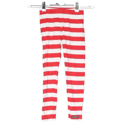 Leggings (Red, White) from Villervalla Elastane, Organic cotton