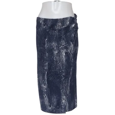 Skirt (Blue, White) from DKNY Elastane, Polyester