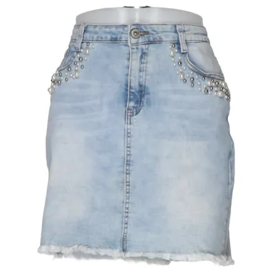 Jeanskjol (Blå) från Denim Life Bomull, Elastan, Polyester