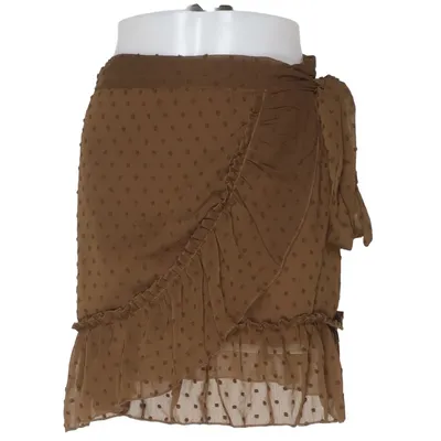 Jupe portefeuille (Marron) de Jubylee Viscose