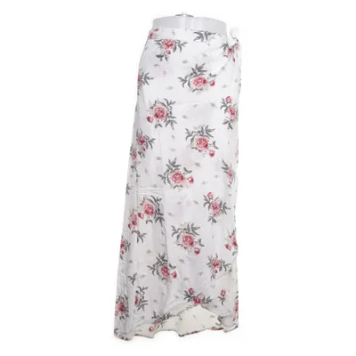 Maxi rok (Wit, Meerkleurig) van Divided by H&M Viscose