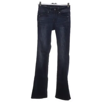 Jeans (Blå) från Raw Ekologisk bomull, Elastan, Skinn, Återvunnen polyester