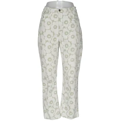 Jeans (Green, Beige) from Marimekko Cotton, Elastane