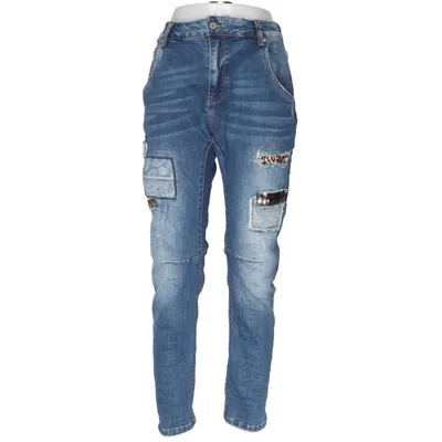 Jeans (Blå) fra Sexy Woman Bomuld, Elastan, Viscose
