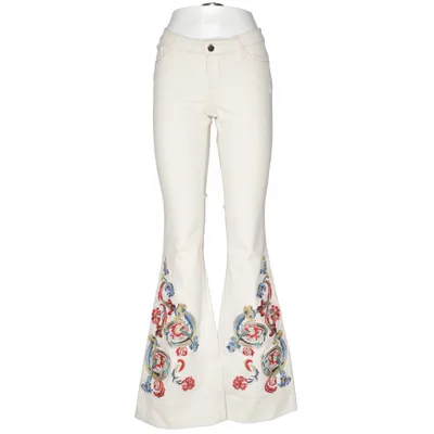 Jeans (Weiß, Mehrfarbig) von Alice + Olivia Baumwolle, Elasthan, Polyester