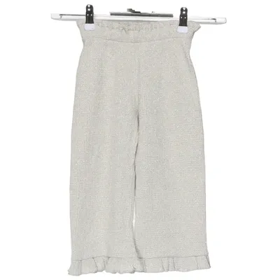 Palazzobyxor (Silverfärgad, Grå) från H&M Bomull, Metallfiber, Polyamid