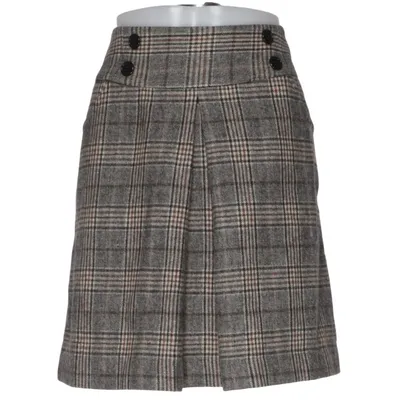Jupe (Gris, Marron) de Share Polyester, Laine