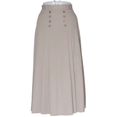Kjol (Beige) från Jennifer Collection Polyester, Viskos
