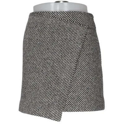 Skirt (Black, White) from Dagmar Acrylic, Elastane, Polyester, Wool