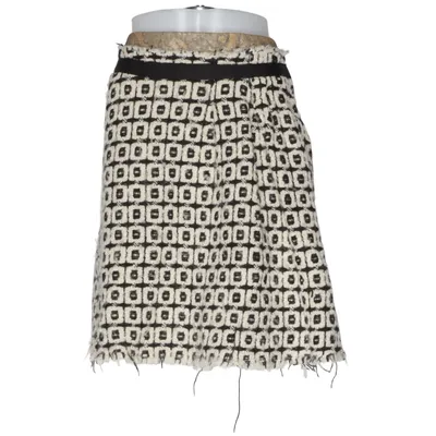 Jupe (Noir, Blanc) de Casch by Gro Abrahamsson Vison, Viscose, Laine
